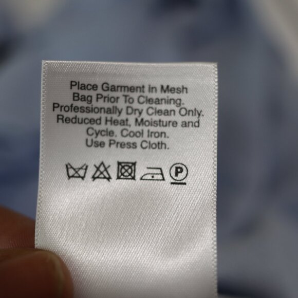 DKNY Light Blue Silk & Cashmere Open Front Draped Waterfall Cardigan Sweater M/L - Picture 10 of 10